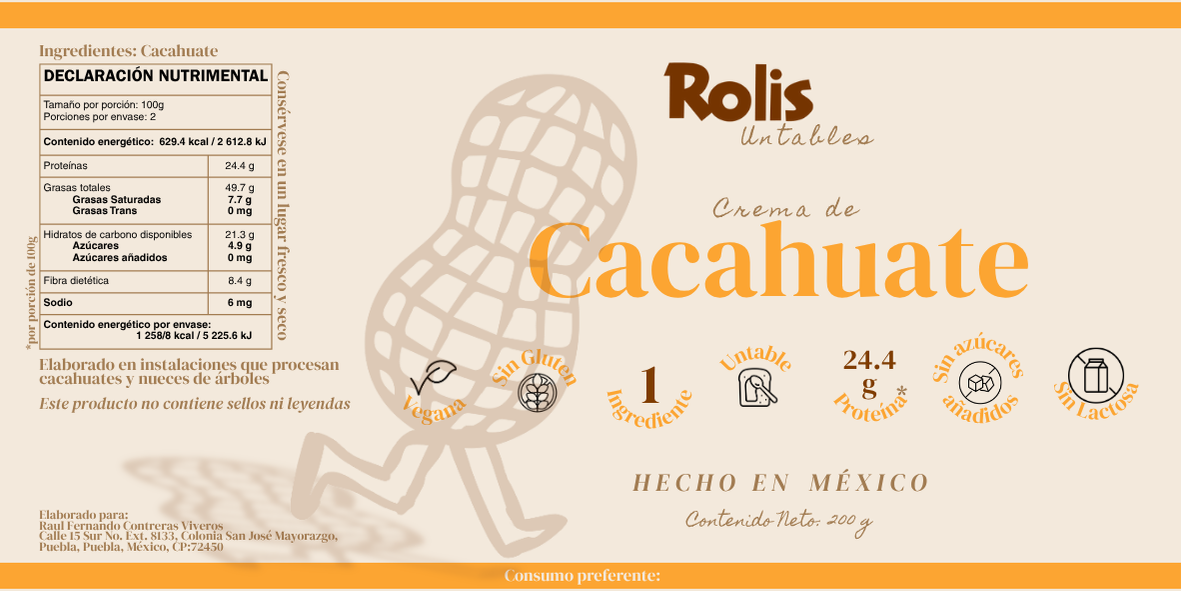 Crema de Cacahuate