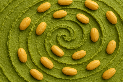 Crema de Cacahuate con Matcha