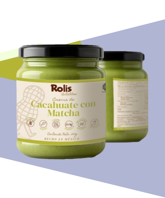 Crema de Cacahuate con Matcha