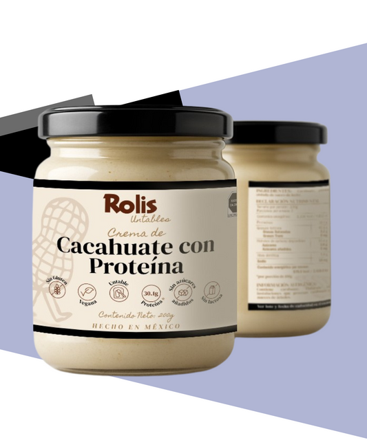 Crema de Cacahuate con Proteína
