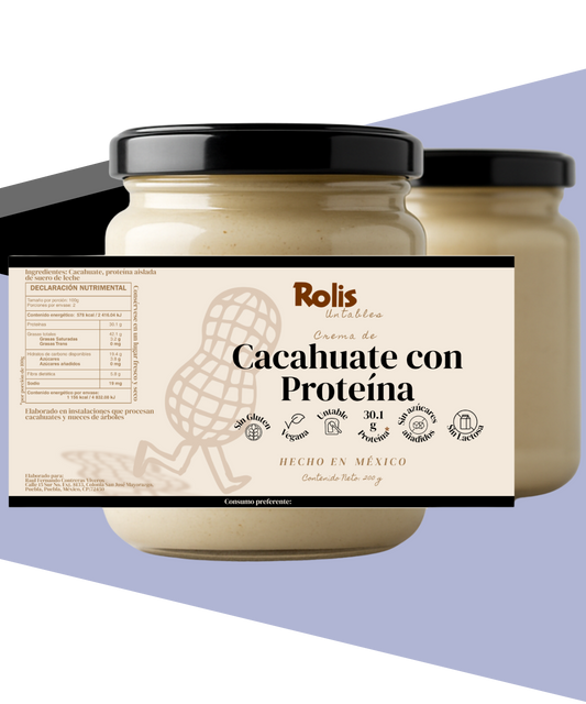 Crema de Cacahuate con Proteína